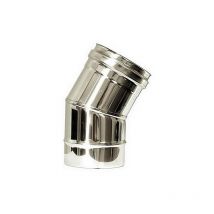 Cheminee courbe 30 conduit de cheminee DN 140 tuyau acier inoxydable 316