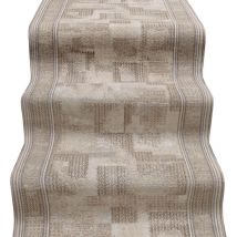Emmevi Mv S.p.a. - Coureur d'Escalier Antidérapant Bordé Entrée Cuisine Style Dégradé Beige - 67x350 Cm