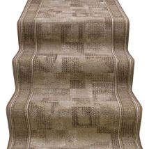 Emmevi Mv S.p.a. - Coureur d'Escalier Antidérapant Bordé Entrée Cuisine Style Dégradé Marron - 67x120 Cm