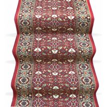 Emmevi Mv S.p.a. - Coureur D'escalier Bordé Couloir Entrée Tapis Cuisine Bordeaux Marches Pas - 67x350 cm