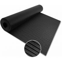ETM - Tapis en caoutchouc Côtes larges Ultra résistant 6 mm 50 x 50 cm