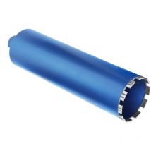 Couronne de forage diamantée pour carotteuses avec turbo de 10 mm de diamètre, l 460 mm ø 82 mm 1¼' unc Couronne de forage humide et sec soudée au
