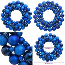 Vidaxl - Couronne de Noël bleu 45 cm polystyrène - couronne de Noël - couronnes de Noël - Home & Living - Bleu