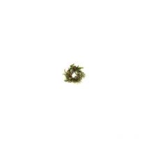 Couronne ronde en plastique vert cm ø40
