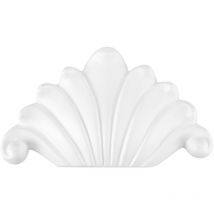 Couronnement encadrement de porte sélection pignon ornements pu D481: Ornement D486 - 80 x 140 x 16 mm