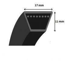 Courroie lisse trapézoïdale Mitsuboshi B73