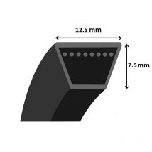 Courroie lisse trapézoïdale Mitsuboshi LA77