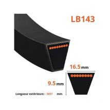 Courroie lisse trapézoïdale Mitsuboshi LB143