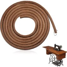 Courroie Machine à Coudre en Cuir,Cordon en Cuir Rond Robuste,Courroie de Machine à Coudre,183 cm7 mm Détachées pour Machine à Coudre,pour Plupart