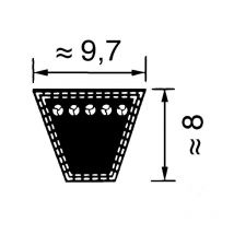 SPZ962 - Courroie SPZ962 (10x975mm Le)