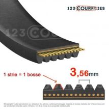 Courroie Poly-v Striée Automobile Contitech 4pk795