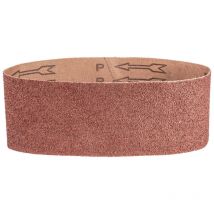 Graphite - bandes abrasives sans fin 75 x 457 mm, grain 40/60/80/100/120 - bandes de haute qualité pour un ponçage précis - lot de