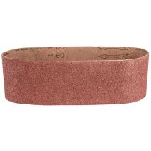 Bandes abrasives sans fin 75 x 533 mm, grain 40/60/80/100/120 - bandes de haute qualité pour un ponçage précis - lot de - Graphite