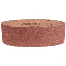 Bandes abrasives sans fin 75 x 533 mm, grain 40/60/80/100/120 - bandes de haute qualité pour un ponçage précis - lot de - Graphite