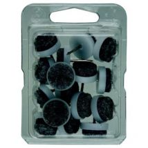 Cousinnet feutre Nagel Inh.16,18mm blanc (Par 10)