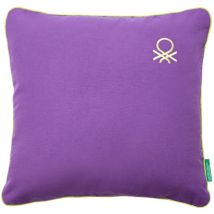 Benetton - coussin 45X45CM 300GR 70% coton + 30% polyester violet arc-en-ciel Violet
