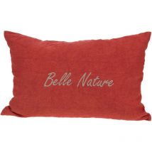 Coussin à message Nature 40 x 60 cm Terracotta