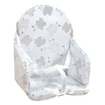 Looping - Coussin Chaise Haute Sangles Lapin Pyjama