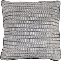 Coussin avec Rembourrage ZigZag Breda Kuatéh Noir et Blanc 60x60 cm