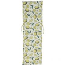 Pier Import - Coussin bain de soleil imprimé citrons