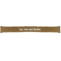 Sud Trading - Coussin bas de porte moutonneux brodé