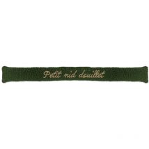 Sud Trading - Coussin bas de porte moutonneux brodé