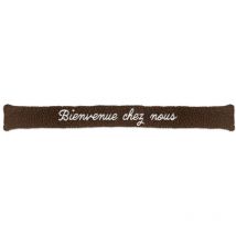 Sud Trading - Coussin brodé bas de porte moutonneux