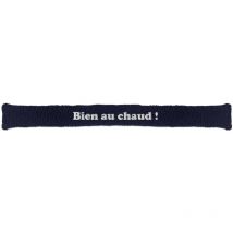 Coussin bas de porte moutonneux brodé