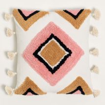 Coussin Carré en Coton (45x45 cm) Nikos Sklum Multicouleur