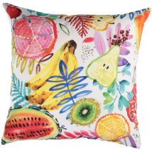 Coussin carré en tissu de fruits cm43x43h12