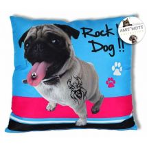 Coussin carré Rock'n dog