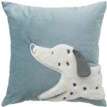 Coussin carré Dalmatien bleu