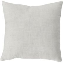 Coussin carré - Effet lin Blanc 40x40 cm