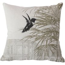 Coussin carré imprimé nature Vert 40x40 cm