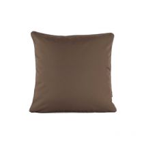 Coussin carré extérieur uni Taupe 45x45 cm