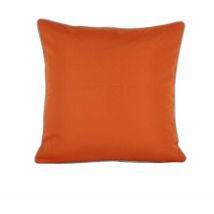 Coussin carré extérieur uni Orange 45x45 cm