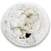 Coussin Chien Chat Apaisant 115cm Dodo Donut Confort+ Rond Doux Cocoon Puppy Love Panière Anti Stress Panier Lit Petit Chien Soutien Orthopédique 