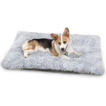 Vicmhuang - Coussin Chien Lavable Panier pour Chien en Peluche orthopédique Lit pour Chien 110x75cm Gris Clair