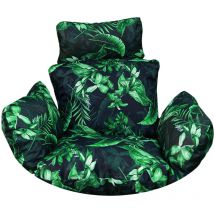 Blomster - Coussin Cocoon pour balançoire suspendue - feuilles vertes