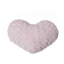 Coussin Coeur 'Bouclée' 36cm Rose
