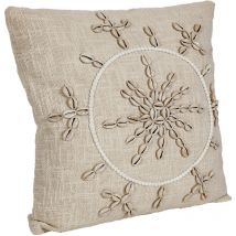 Coussin en coton coquillage