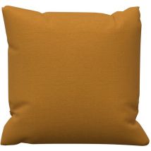 Coussin en coton 40x40 cm panama moutarde, par Soleil d'Ocre