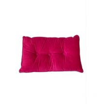 Coussin Décoratif En Velours - Fushia - 50 x 30.
