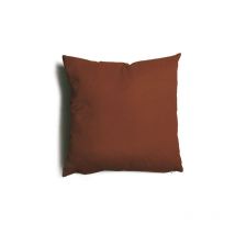 Coussins de'coratifs Tulipano 4 pcs de'houssables 60% polyester 40% coton marron 57x57 cm rembourrage copeaux de mousse polyure'thane