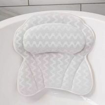 Coussin de bain, tapis de bain, coussin de bain, tapis de bain, coussin ergonomique pour baignoire, accessoire de salle de bain avec technologie 3D