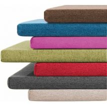 Coussin de banc antidérapant, 1, 2 ou 3 places, 100/120/150 cm, pour intérieur ou extérieur, 50 x 50 x 5 cm, gris