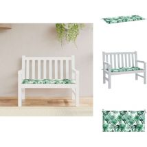 Coussin de banc de jardin motif de feuilles 120x50x3 cm - Coussin De Banc - Coussin D'extérieur - Coussin Jardin - Décoration Intérieur - Décoration