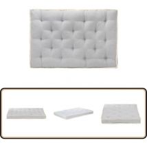 Coussin de canapé palette Gris 120x80x10 cm - Coussin De Canapé - Coussin Palette - Décoration Intérieure - Coussin Extérieur - Housse De Coussin