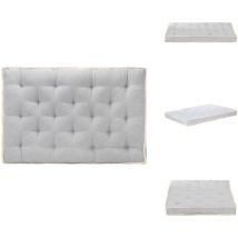 Coussin de canapé palette Gris 120x80x10 cm - Coussin De Canapé - Coussin Palette - Décoration Intérieure - Coussin Extérieur - Housse De Coussin