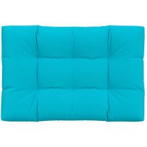 Jinlefu - Coussin de palette turquoise 120x80x12 cm tissu vidaXL